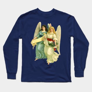 Victorian Christmas Angels Long Sleeve T-Shirt